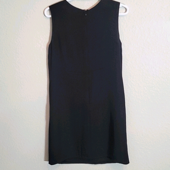 VINCE NWT LEATHER PANEL SILK SHIFT W/Pockets - Picture 7 of 7